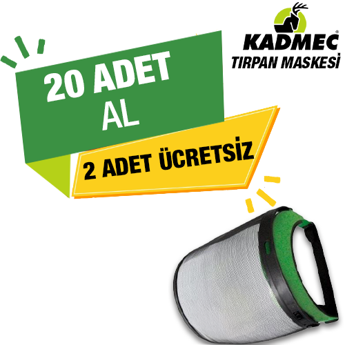 Kadmec Tırpan Maskesi  20 adet alımlarınızda 2 ade